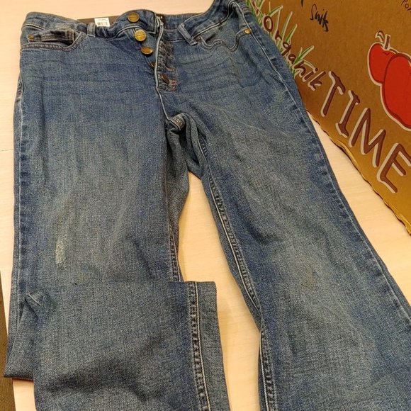 Kenneth Cole Perry Wash Button Fly High Ris Womens - Picture 4 of 4